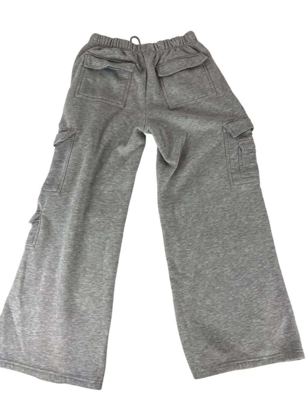 Fourteen Twelve Y2K Gray Wide Leg Cargo Sweatpants Oversized Baggy Lounge Size M - Picture 7 of 16
